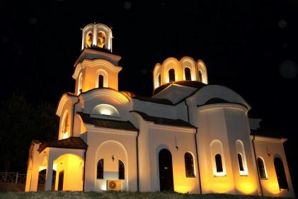 Художествено осветление на храм „Свети Игнатий Старозагорски“, град Стара Загора / Художествено осветление